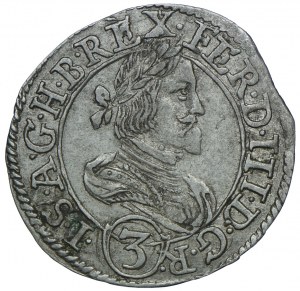 Austria, Ferdinand II, 3 krajcars 1637, Graz