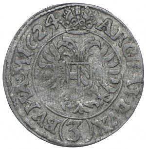 Austria, Ferdinand II, 3 krajcars 1624, Prague