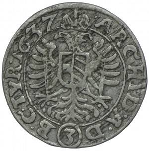 Austria, Ferdinand II, 3 krajcars 1637, Vienna