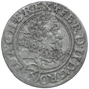 Śląsk, Śląsk pod panowaniem habsburskim, Ferdynand II, 3 krajcary 1627, HR Wrocław