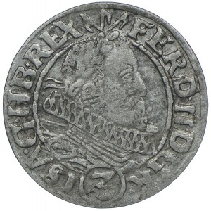Śląsk, Śląsk pod panowaniem habsburskim, Ferdynand II, 3 krajcary 1632 HR, Wrocław