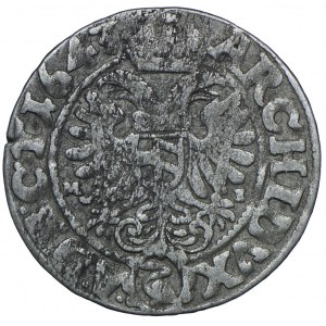 Śląsk, Śląsk pod panowaniem habsburskim, Ferdynand III, 3 krajcary 1643 MI, Wrocław