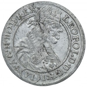 Silesia, Silesia under Habsburg rule, Leopold I, 6 krajcars 1665, Wrocław