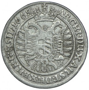 Silesia, Silesia under Habsburg rule, Leopold I, 6 krajcars 1665, Wrocław