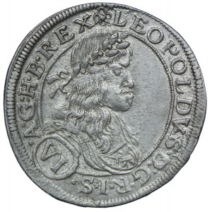 Austria, Leopold I, 6 krajcarów 1664, Wiedeń