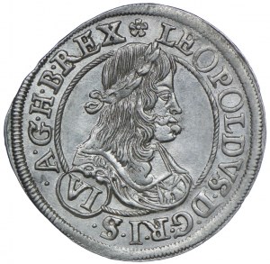 Austria, Leopoldo I, 6 krajcars 1670, Graz