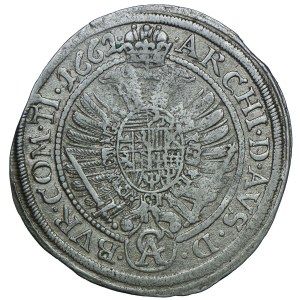 Austria, Leopold I, 15 krajcarów 1662 CA, Wiedeń