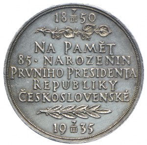 Czechoslovakia, Tomas G. Masaryk medal 7.III. 1935