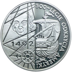 200,000 zl 1992, 500th anniversary of the discovery of America