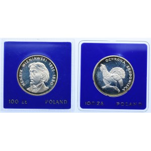 PRL set, 100 zloty 1979 Henryk Wieniawski, 100 zloty 1980 Grouszec (2pcs).