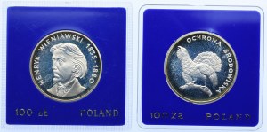 PRL set, 100 zloty 1979 Henryk Wieniawski, 100 zloty 1980 Grouszec (2pcs).