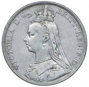 Royaume-Uni, Victoria, 1 couronne 1891, Londres