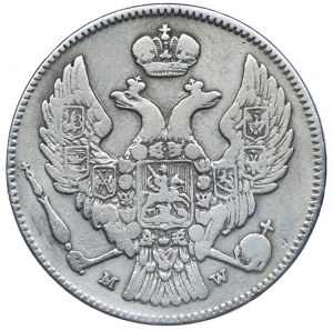 Polonia, Partizione russa, Nicola I, 30 copechi=2 zloty 1836 MW, Varsavia