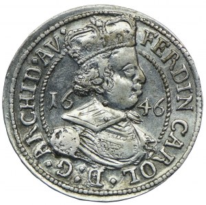 Austria, Ferdinand Charles, 3 krajcars 1646