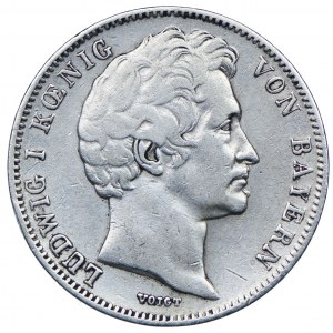 Germany, Bavaria, Ludwig I, 1/2 guilder 1844, Munich