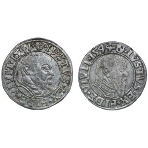Prusy ksiażęce, Albert Hohenzollern, grosz 1541, 1544, Królewiec (2szt.)