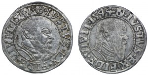 Ducal Prussia, Albert Hohenzollern, penny 1541, 1544, Königsberg (2pc).