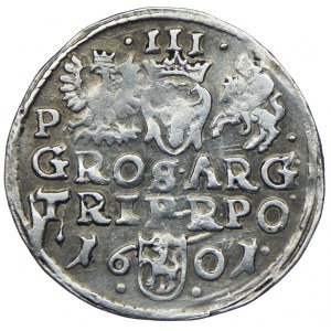 Zygmunt III Waza, trojak 1601, Poznań