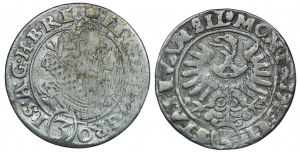 Silesia, Ferdinand II, 3 krajcars 1627, 1635 HR, Wroclaw (2pcs).