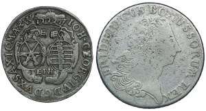 Germany, Saxony/Brandenburg, 1/12 thaler 1694 EPH, Leipzig, Prussia, 1/3 thaler 1773 B, Breslau