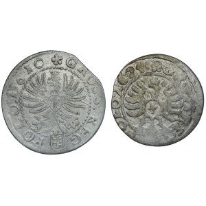 Zygmunt III Waza, grosz 1610 Kraków, 1624 Bydgoszcz (2szt.)