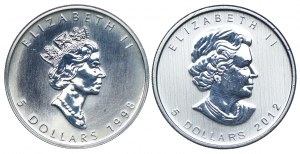 Canada, 5 $ 1998, 2012 (2pc).