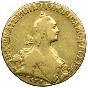 Rosja, Katarzyna II, 10 rubli 1766