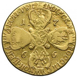 Rosja, Katarzyna II, 10 rubli 1766