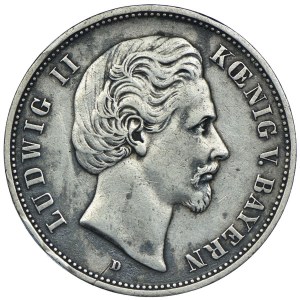 Niemcy, Bawaria, Ludwik II, 5 marek 1876 D, Monachium