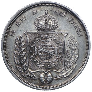 Brazylia, Piotr II, 500 reis 1866 Rio de Janerio