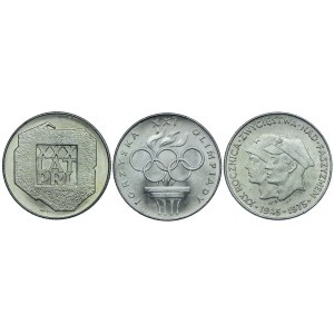 Zestaw PRL, 200 złotych 1974 XXX PRL-u, 200 złotych 1975 Żołnierze, 200 złotych 1976 Olimpiada (3szt.)