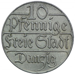Free City of Danzig, 10 fenigs 1923