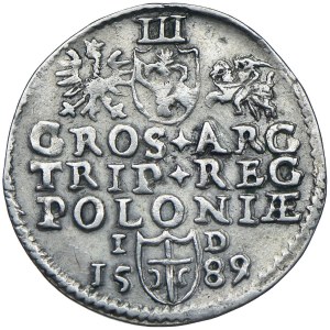 Zygmunt III Waza, trojak 1589, Olkusz