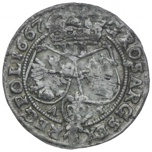Giovanni II Casimiro, sei penny 1667 AT, Cracovia