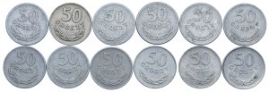 PRL set, 50 pennies 1949-1977 (12pcs).