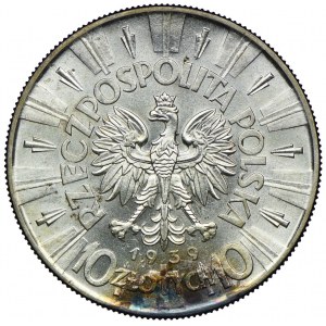 10 gold 1939, Jozef Pilsudski