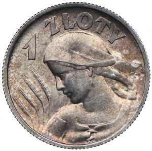 1 złoty 1925, Dziewczynka z kłosami, odmiana z kropką po dacie