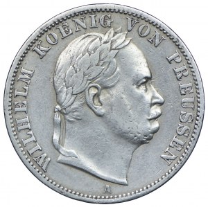 Germania, Prussia, Guglielmo I, tallero 1866 A, Berlino