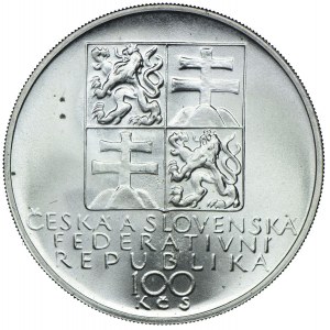 Czechoslovakia, 100 crowns 1991, Kremnica