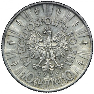 10 zlotys 1936, Jozef Pilsudski