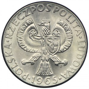 10 or 1965, Sept cents ans de Varsovie ÉCHANTILLON DE CUIVRE