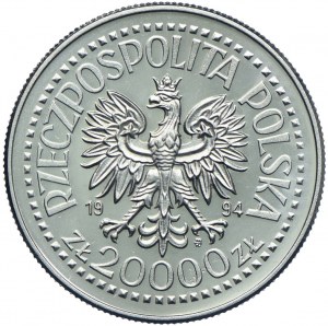 20,000 zl 1994, 75 years of the War Invalids Association of the Republic of Poland, SAMPLE Nickel