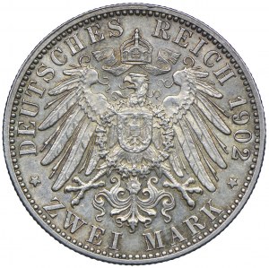 Germany, Baden, Frederick I, 2 marks 1902, Karlsruhe