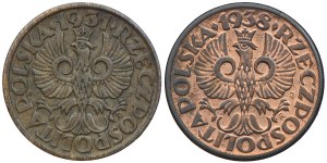 Second Republic set, 1 penny 1931, 1938 (2pcs).