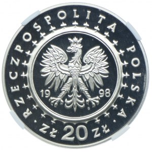 20 gold 1998, Kórnik Castle, NGC PF69
