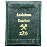 Odznaka górnicza Srebrna odznaka zasłużony działacz ZZG + Miniatura srebrnej Odznaka Zasłużony Działacz ZZG”