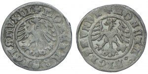 Sigismund I the Old, half-penny 1509, 1510, Cracow (2pcs).
