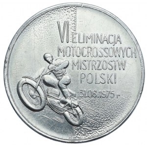 Cieszyn, medal VI Eliminacja Motocrossowych Mistrzostw Polski 31.08.1975