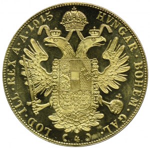 Austria, Franz Joseph I, 4 ducats 1915, Vienna, new minting