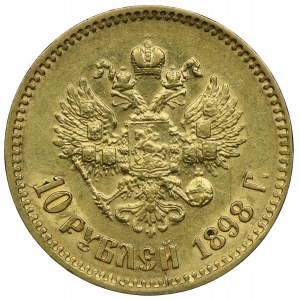 Russland, Nikolaus II., 10 Rubel 1898 АГ, St. Petersburg
